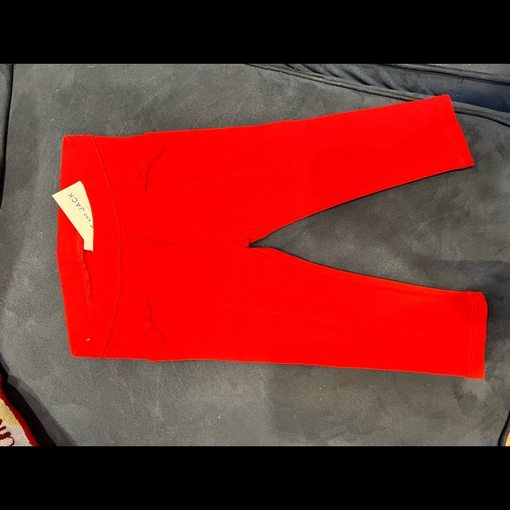 NWT JANIE AND JACK RED PANTS